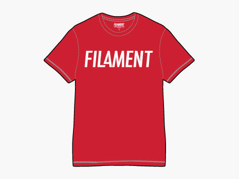 Filament Tee - Red/White