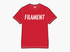 Filament Logo Tee - Heather Grey / Yellow