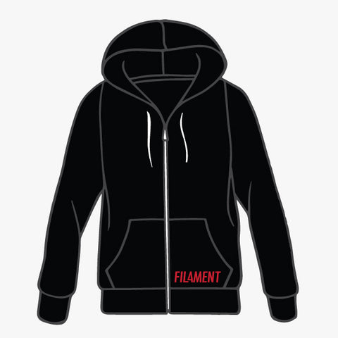 Tiger Zip Hoodie - Black