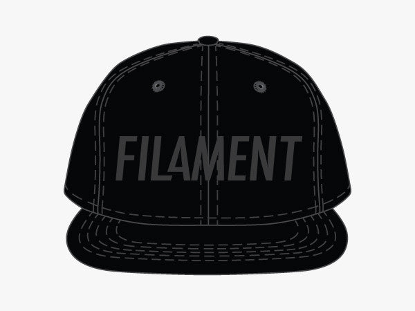 Filament Tonal 6 Panel Hat - Black