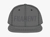 Filament Tonal 6 Panel Hat - Black